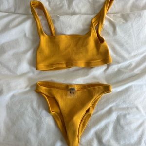 Hunza G yellow bikini